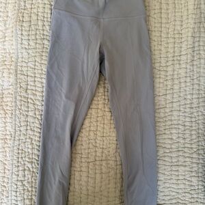 Lululemon Wunder Train 25” Grayish Blue Leggings